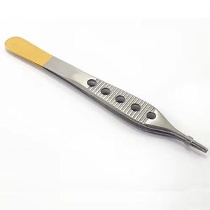 Pince à tissus Adson marron à usage unique, instrument chirurgical médical léger en acier inoxydable, manuelle, CE - Product Image 2