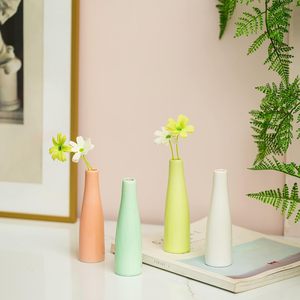 Vaisselle Accessoire Vase Ensemble Poterie Brute Vase Moderne Centres De Table Blanc Mat Petit Bourgeon En Céramique Vases Pour Céramique - Product Image 2