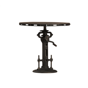 Cổ Điển Công Nghiệp Mộc Mạc Antique Cafe Crank Bảng Vòng Bền Đúc Sắt Crank Bàn Cà Phê Nhà Sản Xuất Xuất Khẩu - Product Image 3