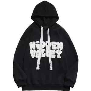 เสื้อฮู้ดพิมพ์ลายพัฟฟ์ ผ้าฟลีซเนื้อนุ่ม ปลายแขนเสื้อแบบริบ พร้อมลวดลายนูนโดดเด่น เหมาะสำหรับแฟชั่นลำลองสุดเทรนดี้ในฤดูหนาว - Product Image 2