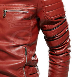 Chaqueta de cuero para hombre de la mejor calidad, chaqueta de cuero de secado rápido para hombre, chaqueta de invierno de cuero más vendida - Product Image 5