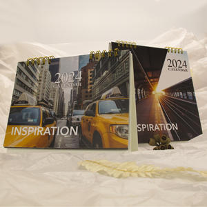 Wholesale Customized Full Color Spiral Bound <b>Desk</b> Table <b>Calendar</b> Office Table <b>Top</b> <b>Calendar</b> - Product Image 1