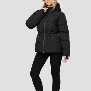 Chaquetas Acolchadas de Manga Larga para Mujer, Chaquetas Acolchadas con Cuello Alto, Cálidas, Casuales, Tallas Grandes - Product Image 3