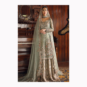 Hermosa novia Lehenga Choli con Dupatta Nuevo diseño Heavy Cording Bordado Trabajo Modal y Material de seda - Product Image 5