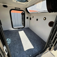 Caravane de voyage remorquable personnalisée OEM, camping-car léger avec aménagement intérieur complet, certifié DOT et VIN pour le marché américain