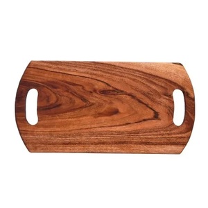 Planche à découper pour ustensiles de cuisine avec double poignée en bois d'acacia blocs à découper en bois rectangle de taille personnalisée pour hôtel et cuisine - Product Image 1