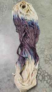 เส้นไหมส่าหรีย้อมสีแบบจุ่มทำเองรีไซเคิลสำหรับงานปักถักด้วยมือสำหรับร้านจำหน่ายเส้นด้าย - Product Image 3