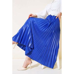 Jupe plissée aspect cuir Saxe - Product Image 2