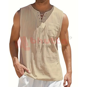 Última moda Casual sublimación camiseta sin mangas Hombres estilo único de alta calidad tejido de punto transpirable diseño personalizado - Product Image 1