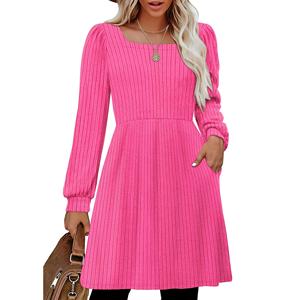 ชุดเดรสทำงานยาวถึงเข่าแขนยาวลำลองสำหรับผู้หญิงชุดเดรสทำงานของผู้หญิงชุดเดรสแม็กซี่แบบสั้นสั่งตัด - Product Image 1