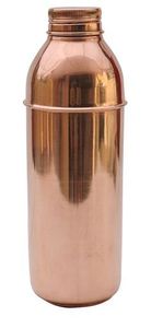 Bouteille en cuivre au design moderne et durable martelée naturelle avec finition mate pour un bar de cuisine à boire direct pour les étudiants - Product Image 2