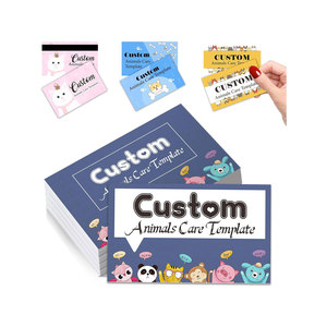 นามบัตรปรับแต่งได้สำหรับผู้ชายและผู้หญิงกันน้ำด้านหน้าและด้านหลังนามบัตรออกแบบได้ตามต้องการ - Product Image 1