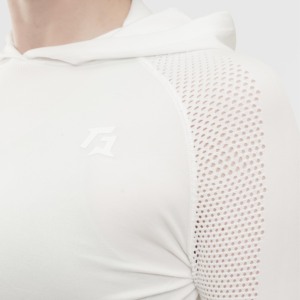 Breathable Seamless <b>Crop</b> <b>Top</b> <b>White</b> Knitted Fabric Comfortable and Snug - Product Image 6