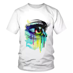 Camiseta tejida por sublimación de poliéster 100% de alta calidad, diseño informal de gran tamaño y blanco en blanco para impresión personalizada al por mayor - Product Image 3