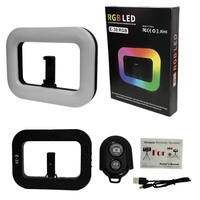 Support stabilisateur d'extérieur pour vlogging, trépied pour smartphone, appareil photo, lumière d'appoint rechargeable, anneau de E-30RGB LED