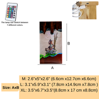 Lampe en époxy personnalisée, lampe en résine époxy, lampe en résine époxy personnalisée, lampe en bois et résine, veilleuse personnalisée, cadeau fait main, anniversaire