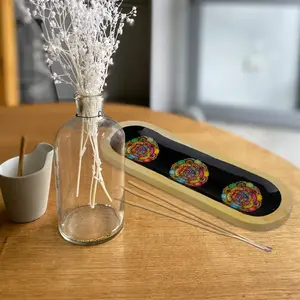 Soporte de palo de incienso para manualidades en madera de primera calidad, decoración para el hogar y la Oficina, disponible a precio asequible - Product Image 4