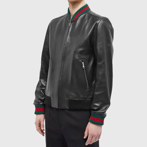 2025 High Street Custom Men's <b>Black</b> 100% Wool Varsity Jacket Winter Fashion Canvas Zipper Closure Waterproof Reversible Vintage - Product Image 6