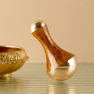 Cuenco pequeño Kansa Vataki para Terapia de masaje de pies, herramienta Ayurvédica auténtica para calmar y rejuvenecer los pies - Product Image 3