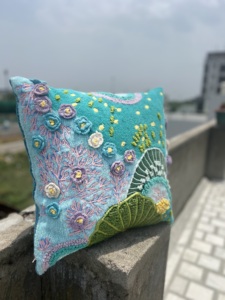 Belles housses de coussin en coton méditerranéen indien en fil écologique coloré donne un aspect attrayant à votre maison - Product Image 2