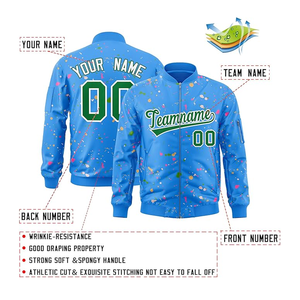 Varsity Jacket Fashion Puffer Windproof Trending Mens Custom Casual Bomber Chaquetas Chaqueta ligera multicolor - Product Image 3