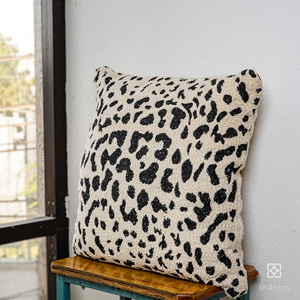 Jacquard Polycotton Cushions Ivory Black Decorative <b>Pillow</b> Covers for Home <b>Decor</b> Soft Durable for Living Room Hotel Print - Product Image 2