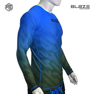 Rashguard para hombres BJJ MMA de poliéster apandex de alta calidad hecho a medida - Product Image 4