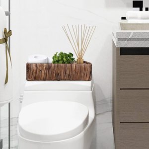 Brown Water Hyacinth Storage <b>Basket</b> for Shelves Wicker <b>Baskets</b> for Organizing Natural <b>Bathroom</b> <b>Baskets</b> Multipurpose - Product Image 2