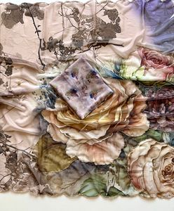 ผ้าส่าหรีอินเดียแบบหนา น้ำหนักเบา ดีไซน์เนอร์ออกแบบ พร้อมขอบผ้าฉลุลาย สำหรับผู้หญิง ผลิตในอินเดีย มีสินค้าในสต็อก - Product Image 5