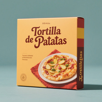 Individuell Bedruckte Tiefkühlpizza-Box Faltbare Kartonverpackung für Tiefkühlkost Versiegelte Endlosbox für den Einzelhandel
