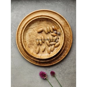 Ensemble de 2 plateaux de service de nourriture décoratifs polis et brillants en or et argent, meilleure vente de plateau de nourriture décoratif de forme ronde pour la maison - Product Image 5