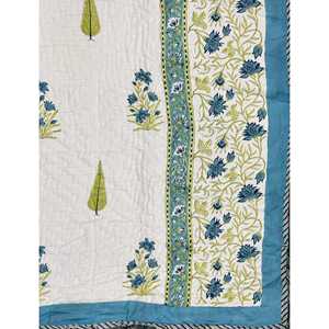 Colcha de Algodón Estampada a Mano con Diseño Tradicional Kantha, Hecha a Mano, para Bebés, para Verano e Invierno - Product Image 2