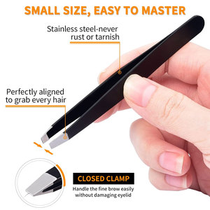 Haute qualité en acier inoxydable résistance à l'acide cils pince à épiler outils de beauté pince à épiler Extension de cils - Product Image 3