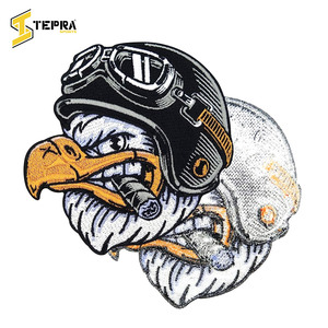 TEPRA SPORTS-Parches bordados personalizados de alta calidad, hechos a mano, buena venta de tela y fieltro, flor personalizada, formas de corazón - Product Image 3