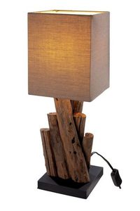 Nuevo diseño único de madera CE y UL Lámpara de mesa de hierro Gran calidad a precios al por mayor para el hogar H45cm x W15cm - Product Image 4