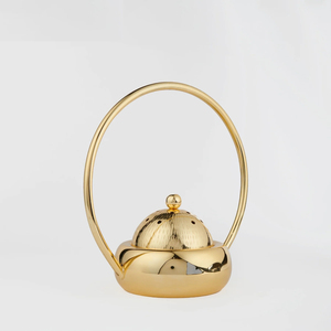 Prix de gros Brûleur d'encens à graines pour la maison et le bureau temple indien purifiant Dhoop Dani avec parfum de thé à bas prix - Product Image 1