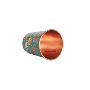 Hot Selling New Arrival Pure Copper Enamel Printed Design Custom Size With Health Conscious Copper Vessel Leak Proof <b>Glasses</b> - Product Image 2