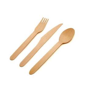 Utensilios y accesorios de cocina desechables Juego de cubiertos de madera natural Diseñador y hecho a mano Uso principalmente en restaurantes Hoteles - Product Image 1