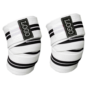 ผ้าพันพยุงเข่าสำหรับออกกำลังกายที่รัดขาเพื่อความอบอุ่นสำหรับยกน้ำหนัก - Product Image 1