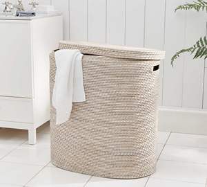 High Quality Rattan Storage <b>Basket</b> Natural <b>Wicker</b> <b>Hamper</b> <b>Basket</b> Decorating <b>Basket</b> Clothing Organizing Handmade in Vietnam - Product Image 4