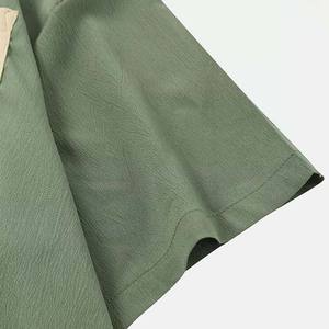 Vente en gros, ensembles d'été, amples, ras du cou, courts, couleur unie, coton, polyester, 2022 - Product Image 4