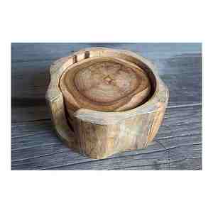 Venta caliente Artesanías Posavasos de madera de bambú Nogal Sheeshm Madera Diseño personalizado Fabricación India con la mejor calidad - Product Image 6