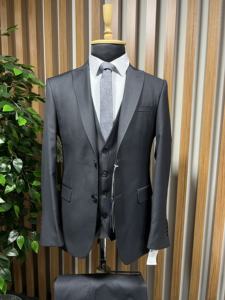 Costume en Viscose et Polyester pour homme, tissu sur mesure, costume de mariage et d'affaires, bon marché, Offre Spéciale - Product Image 2