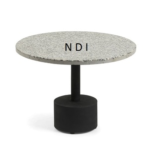 Mesa de esquina superior de madera redondeada decorativa para muebles de restaurante y cafetería - Product Image 5