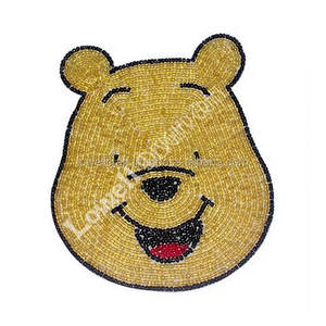 Posavasos Redondos de Vidrio con Diseño de Animales y Mantel Individual con Cuentas, Posavasos Hechos a Mano, Decoración de Mesa Elegante para el Hogar - Product Image 1