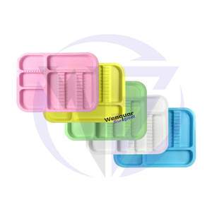 Soportes de Instrumentos dentales reutilizables autoclavables hechos a medida Bandejas de plástico coloridas para almacenamiento de esterilización Manual de clínicas - Product Image 3