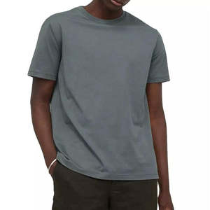 T-shirts décontractés pour hommes 100 % coton, col rond, séchage rapide, manches courtes, respirants, anti-rétrécissement, 220 g, en gros, en vente - Product Image 5