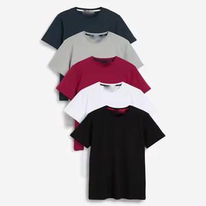 T-shirt vintage pour homme, coupe classique, style streetwear, délavé à l'acide et à la pierre, 100% coton, écologique, infroissable, avec logo frontal, vente en gros - Product Image 6