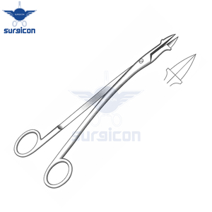 Pinzas para abscesos de amígdalas Thilenius de 20cm, abrazadera quirúrgica veterinaria de acero inoxidable, plástico Manual Material, estándar de seguridad-MOL - Product Image 6