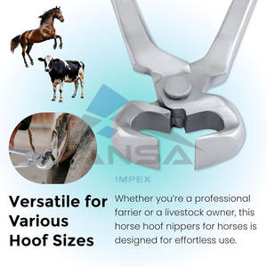 Pinzas para pezuñas de 15 ", acero al carbono, cromo vanadio, caballos herradores, duraderos, afilados, resistentes al óxido para recortar pezuñas profesionales - Product Image 6